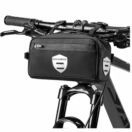 Rockbros multifunktionale Fahrradtasche / Lenkertasche, schwarz B82