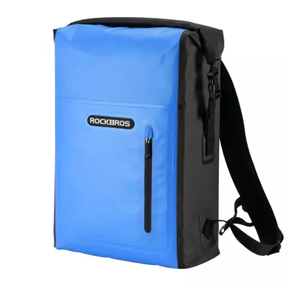 Rockbros wodoodporna torba/plecak 25l, niebieska AS-032BL