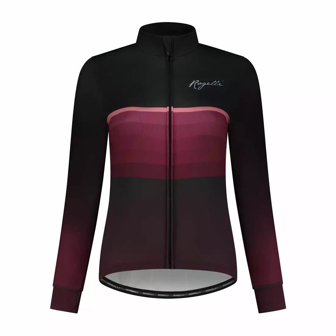 Rogelli Damen-Radsport-Sweatshirt IMPRESS II, Burgunderrot