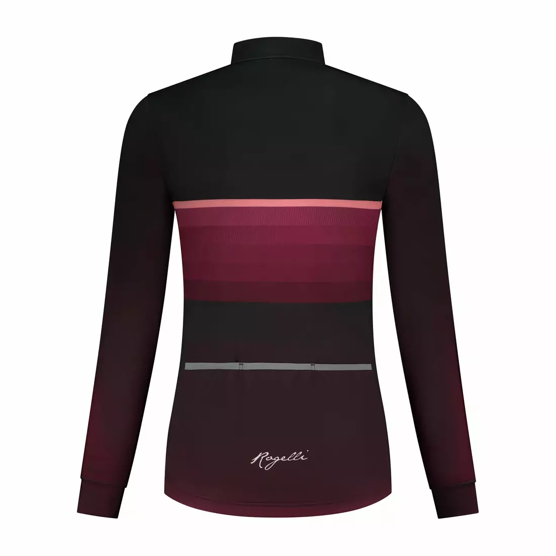 Rogelli Damen-Radsport-Sweatshirt IMPRESS II, Burgunderrot