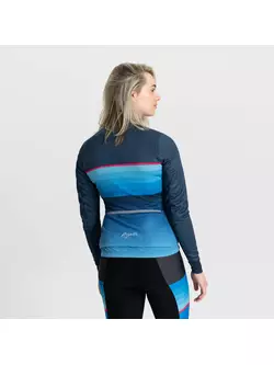 Rogelli Damen-Winterradjacke aus IMPRESS II-Membran, blau und rosa