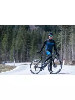 Rogelli Fahrradhose mit Hosenträgern, isoliert, HERO II blau