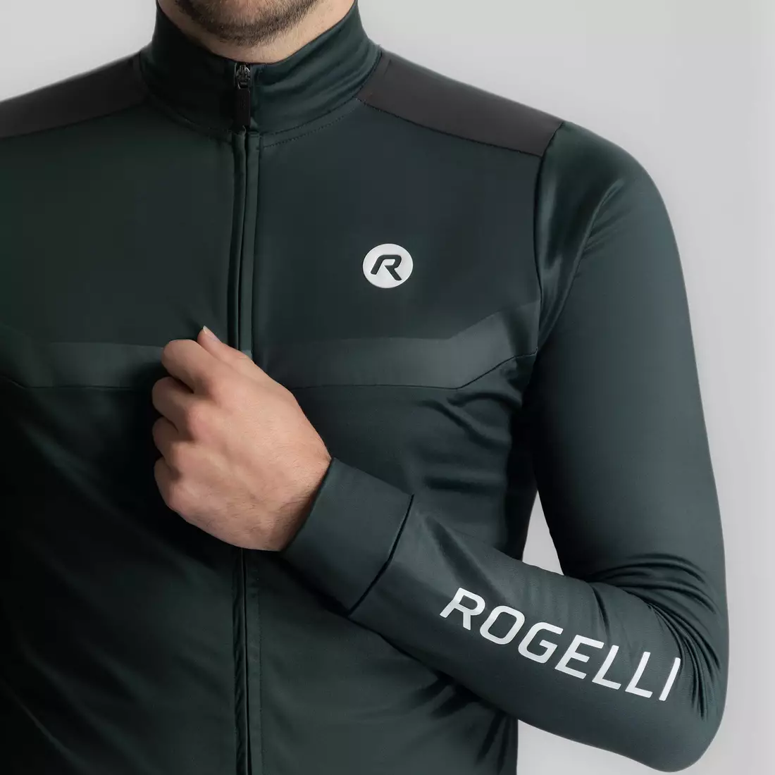 Rogelli MONO Fahrrad-Sweatshirt, Marineblau