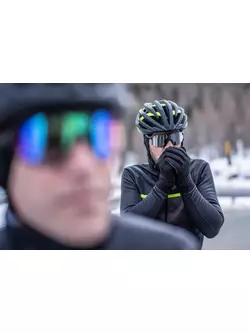 Rogelli NIMBUS Winter-Fahrradhandschuhe, schwarz