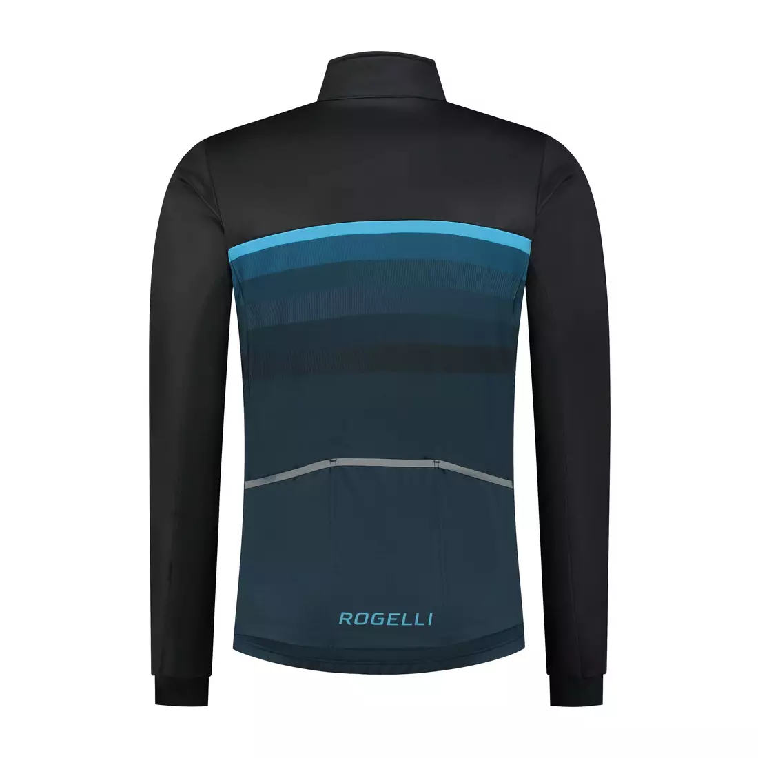 Rogelli Winter-Radjacke HERO II, schwarz und blau