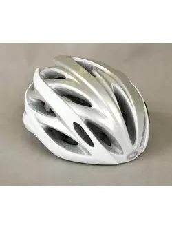 BELL OVERDRIVE Fahrradhelm, Silber und Weiß
