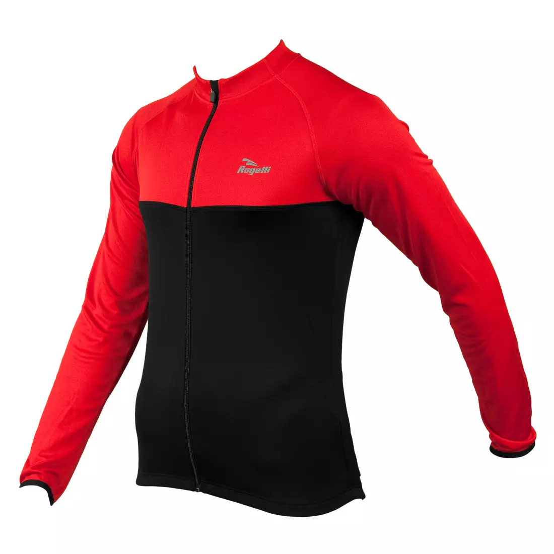 ROGELLI CALUSO - leicht isoliertes Fahrrad-Sweatshirt, Farbe: Schwarz und Rot
