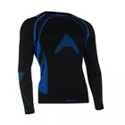 TERVEL - OPTILINE MOD-02 - Herren-Thermo-T-Shirt mit langen Ärmeln, Farbe: Schwarz und Blau