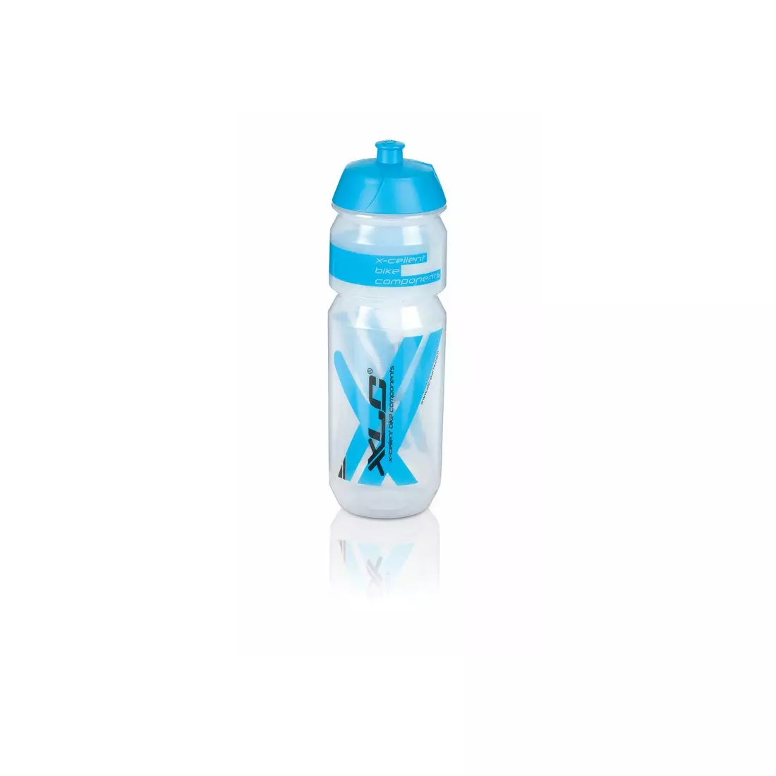 XLC Flasche 750 ml WB-K03 transparent, blaue Aufschrift