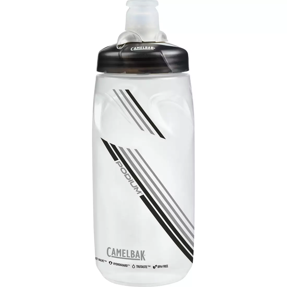 Camelbak SS18 Podium Fahrradwasserflasche 21oz / 620 ml Clear Carbon