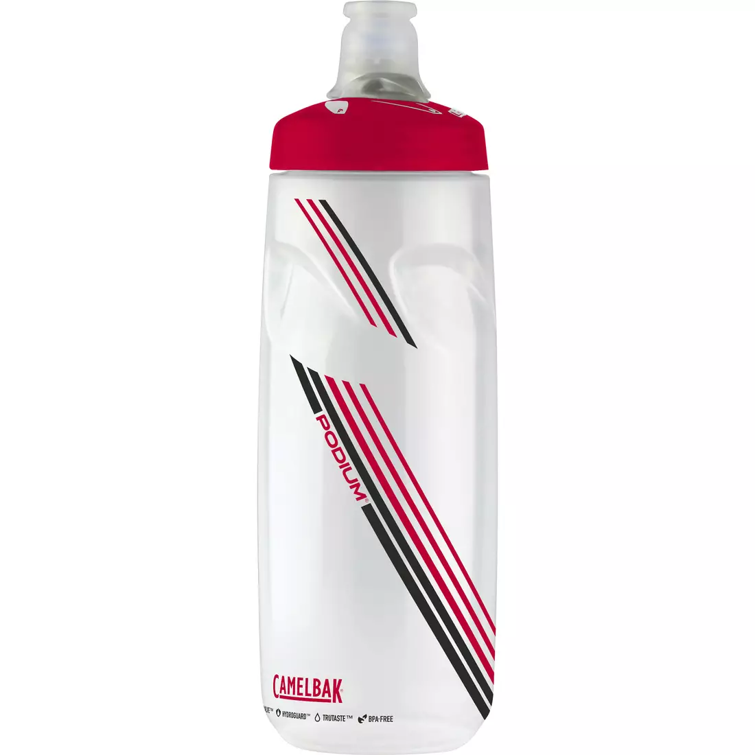 Camelbak SS18 Podium Fahrradwasserflasche 24oz/ 710 ml Clear Red