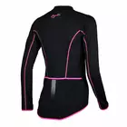 ROGELLI BENICE Damen-Radsport-Sweatshirt 010.003 schwarz-rosa
