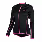 ROGELLI BENICE Damen-Radsport-Sweatshirt 010.003 schwarz-rosa