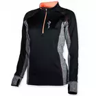 ROGELLI MAURA – isoliertes Laufsweatshirt für Damen 840.660, Farbe: Schwarz und Rosa (Koralle)