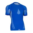 TERVEL OPTILINE LIGHT MOD-02 Herren-Thermo-T-Shirt K/R, blau und weiß