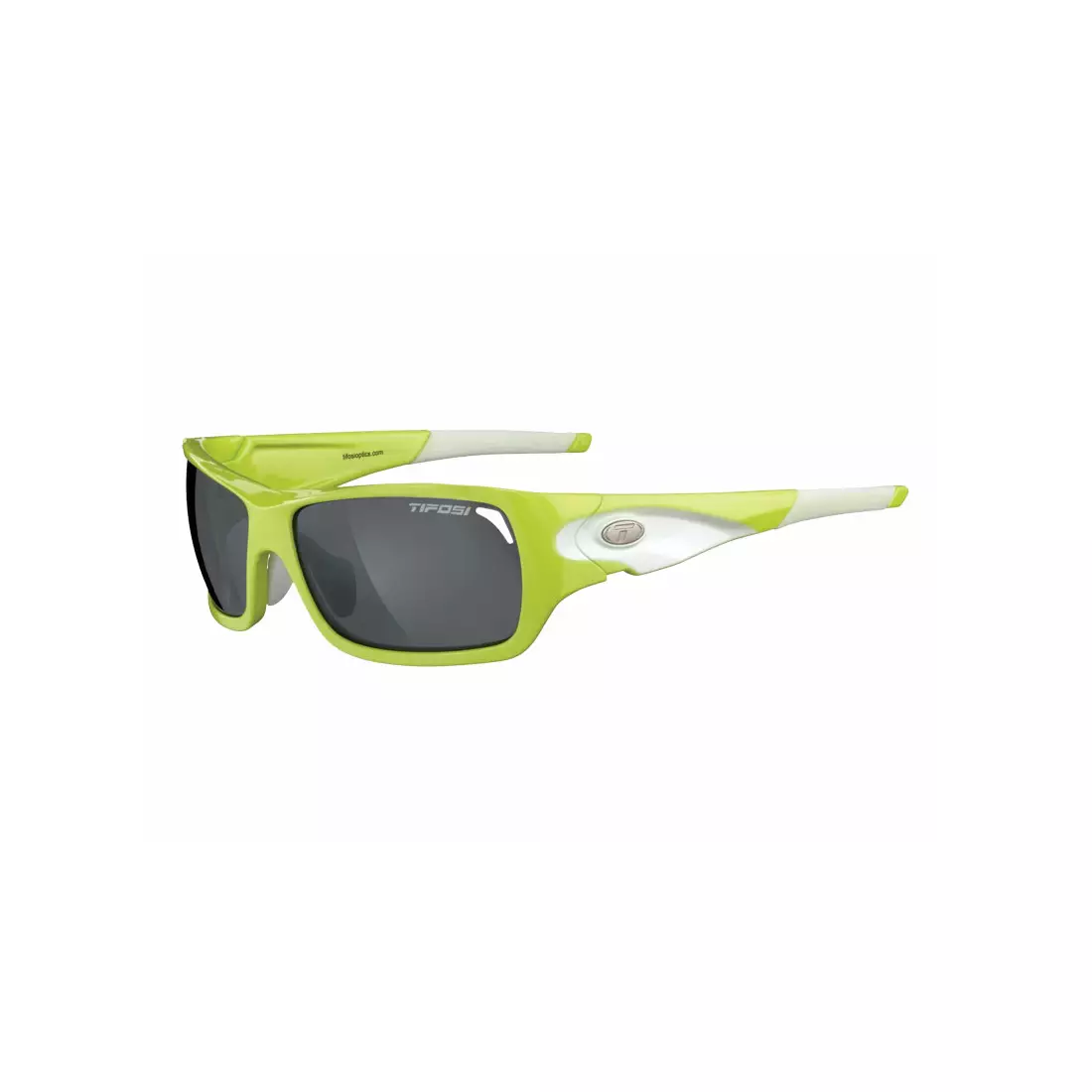 Brille mit austauschbaren Linsen TIFOSI DURO neon green (Smoke, AC Red, Clear) TFI-1030105601