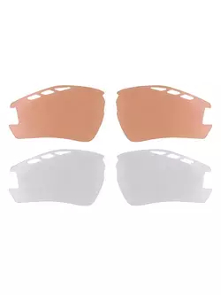 FORCE RIDE PRO Brille mit austauschbaren Linsen + Korrektur Weiß-Rot 909221