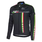 ROGELLI BIKE TEAM - Herren-Radsport-Sweatshirt 001.967, Farbe: Schwarz