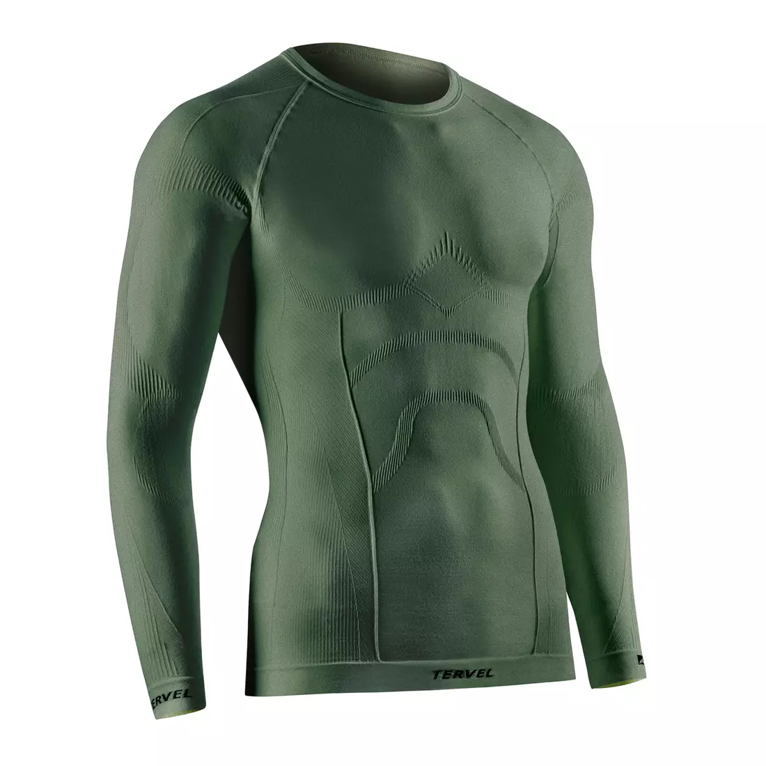 TERVEL COMFORTLINE 1002 - Herren-Thermo-T-Shirt, Langarm, Farbe: Military (grün)