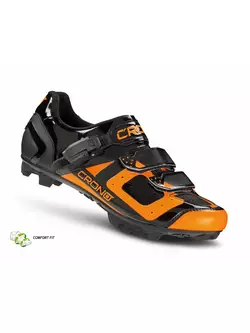 CRONO CX3 nylon - Fahrradschuhe MTB, Schwarz-Orange-Fluor