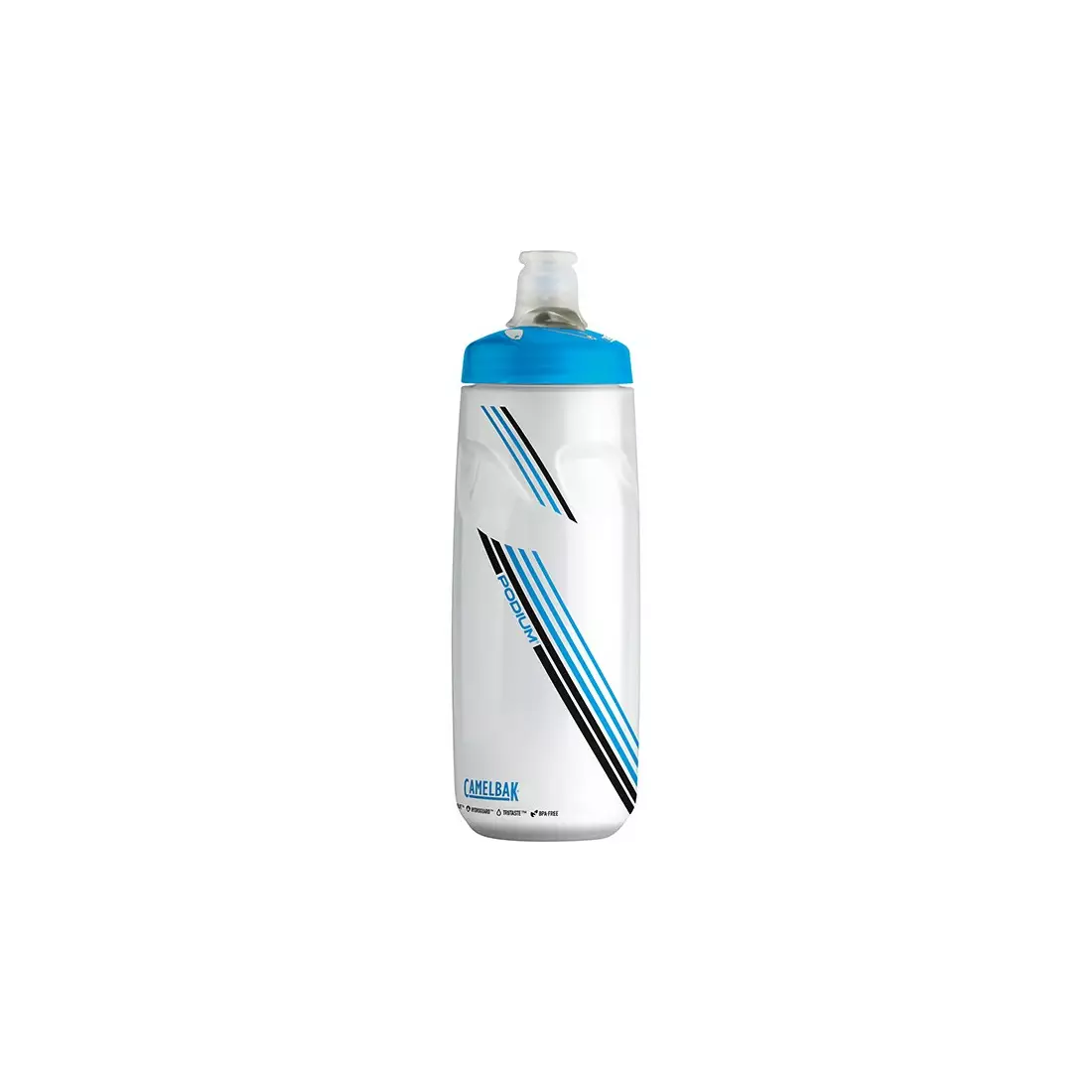 Camelbak SS18 Podium Fahrradwasserflasche 24oz/ 710 ml Clear Blue
