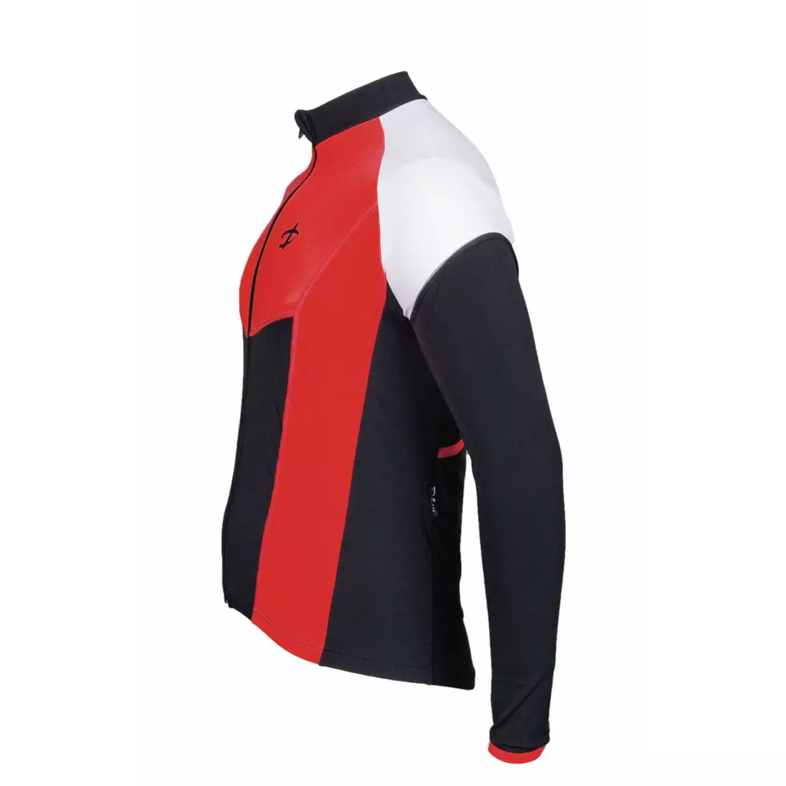 DEKO HALF Herren-Radsport-Sweatshirt, schwarz und rot