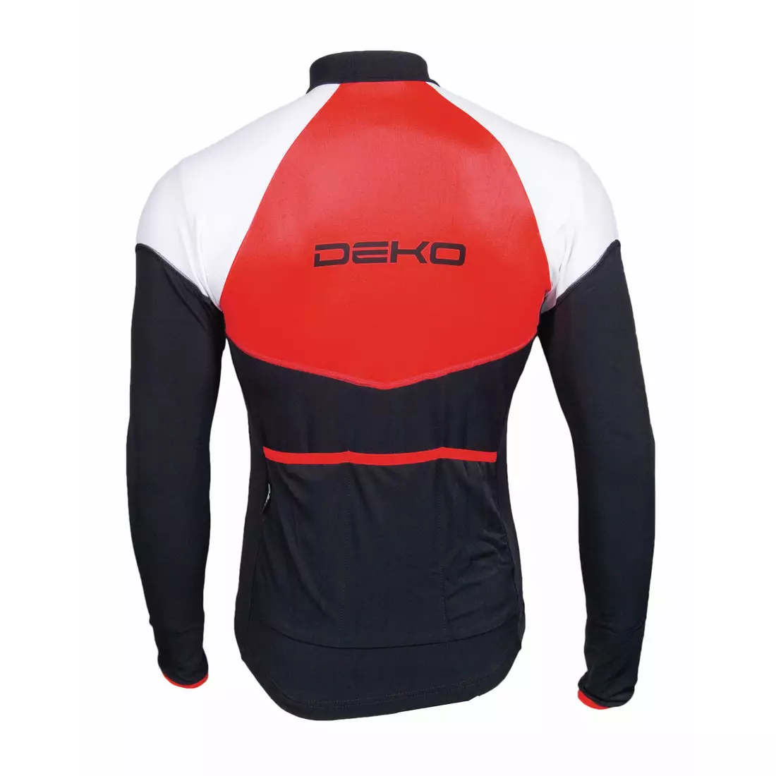 DEKO HALF Herren-Radsport-Sweatshirt, schwarz und rot