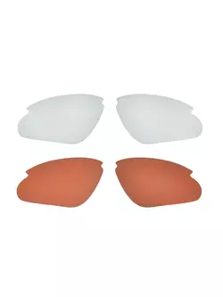 FORCE AIR Brille mit Wechselgläsern, weiß und rot 91043