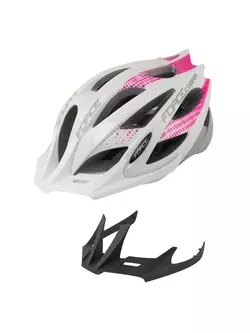 FORCE COBRA Damen-Fahrradhelm 902930 weiß und rosa
