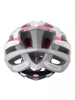 FORCE COBRA Damen-Fahrradhelm 902930 weiß und rosa