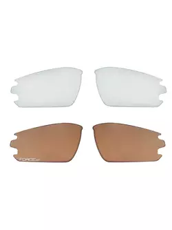 FORCE sportbrillen mit austauschbaren gläsern CALIBRE, Weiß 91054