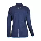 ROGELLI RUN BRIGHT 840.664 - Langärmeliges Lauf-T-Shirt für Damen, blaue Melange