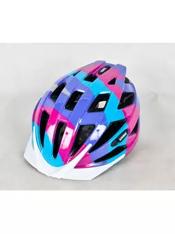 UVEX AIR WING Fahrradhelm blau und pink