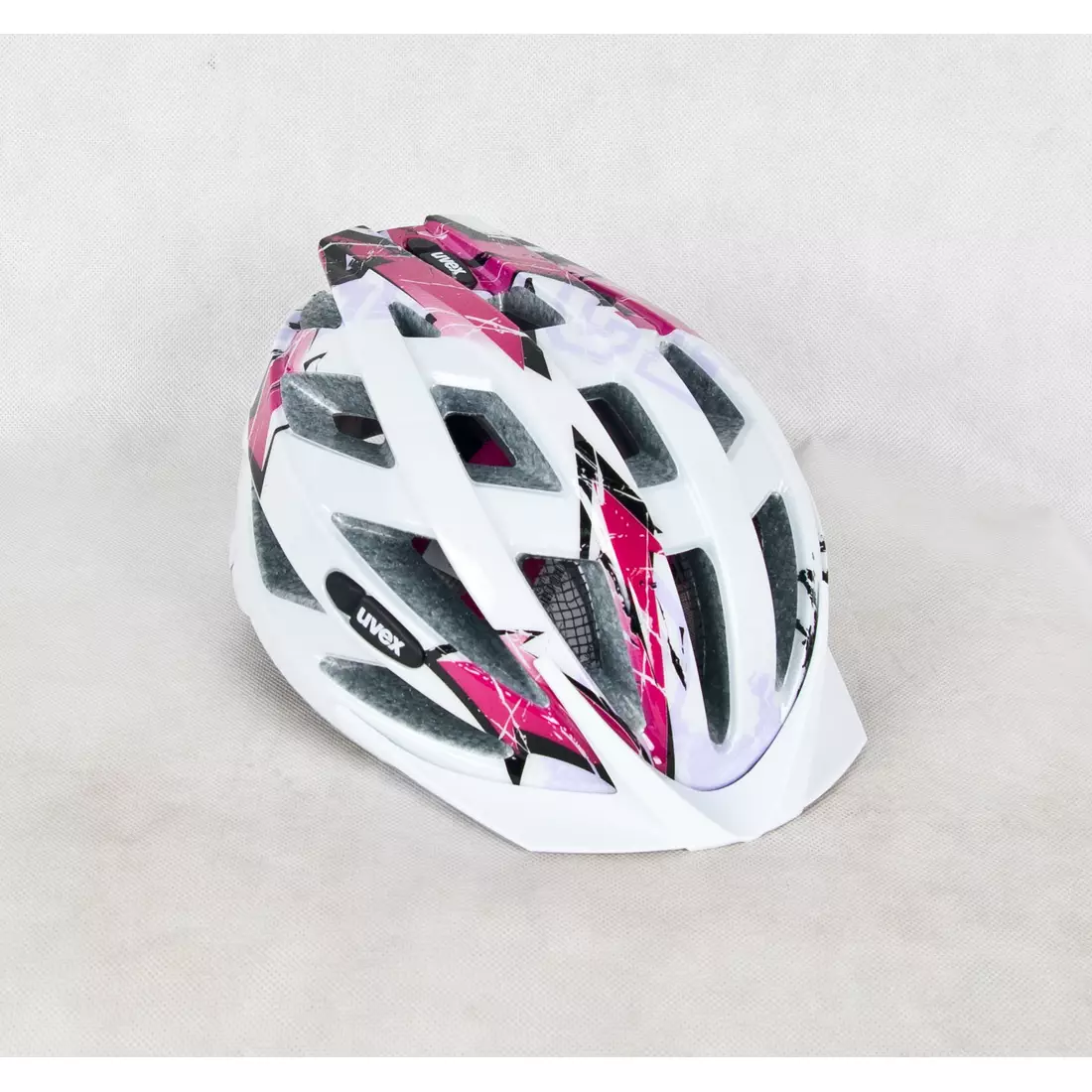 UVEX Fahrradhelm AIR WING, weiß und pink